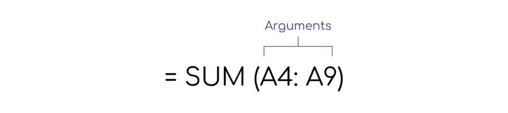 What is an argument in Excel?